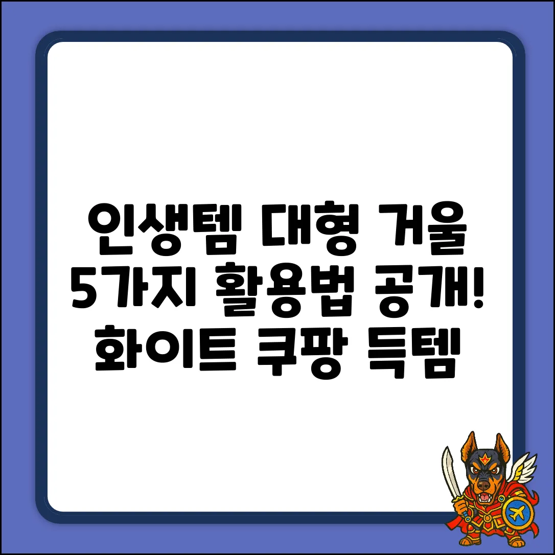 ✨ 인생템! 비타할로 PU커버 대형 거울 5가지 활용법 (화이트