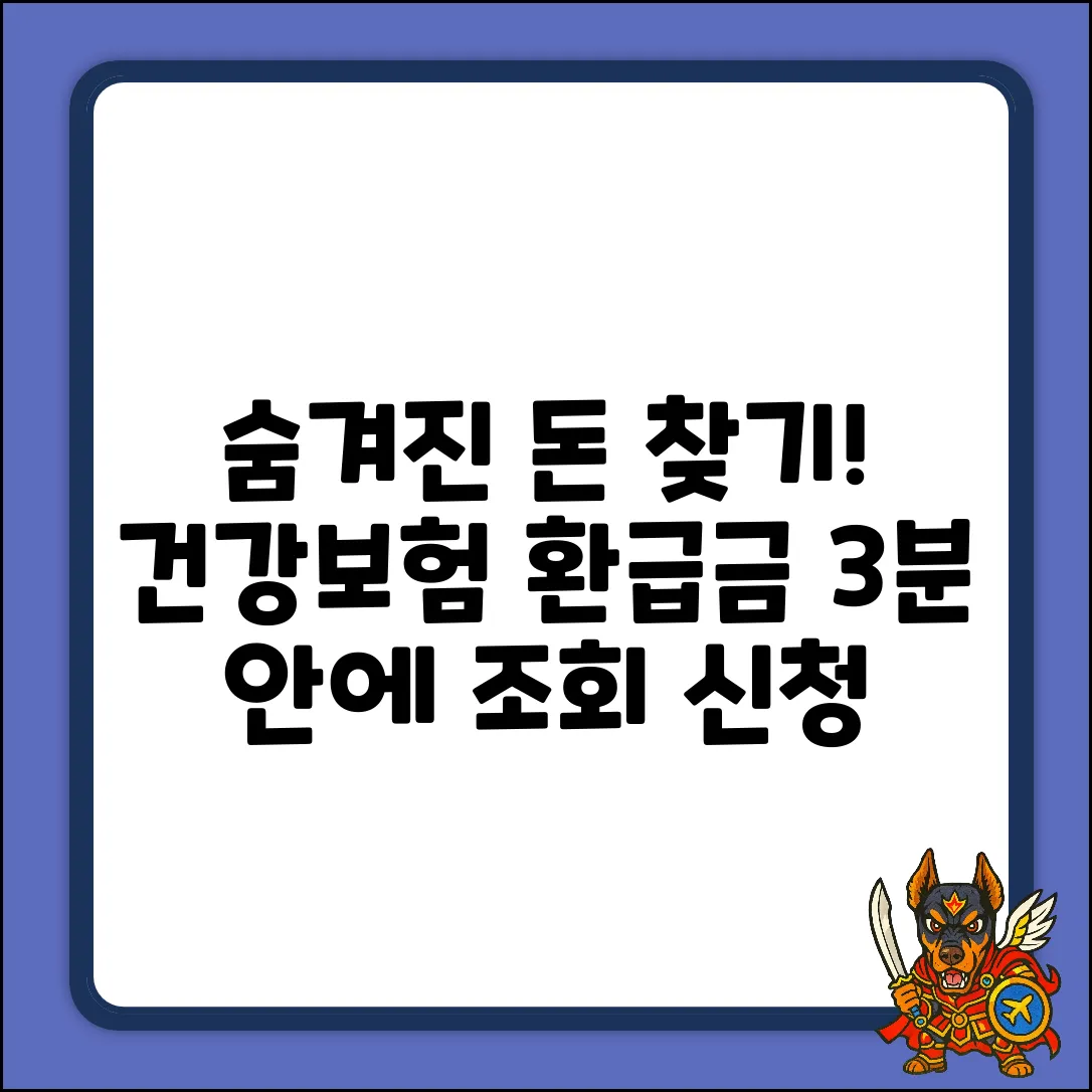 국민건강보험 환급금: 3분 조회 & 신청법