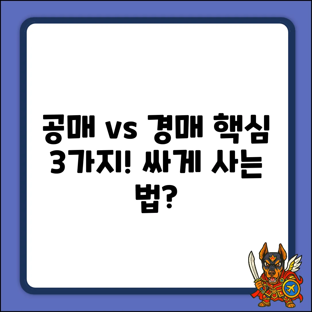 자동차 공매 vs 경매: 3가지 핵심 차이점