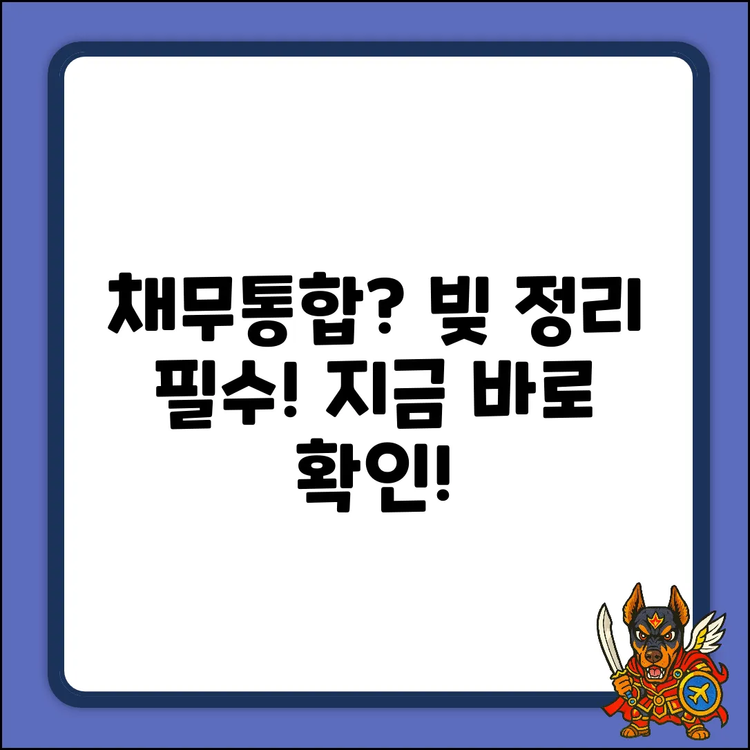 채무통합대출이란? 핵심만 콕!