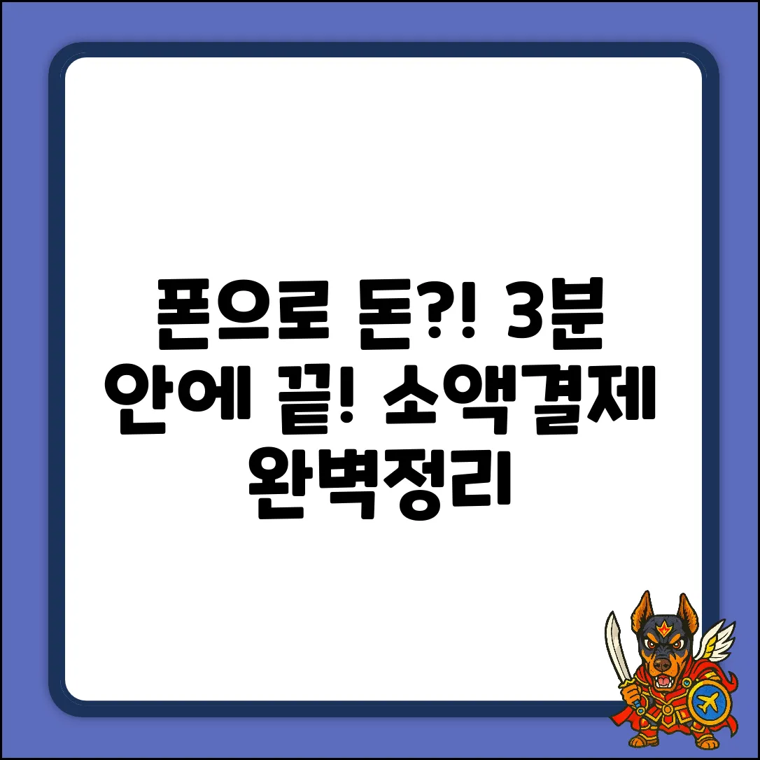 스마트폰 소액결제? 3분 안에 완벽 이해!