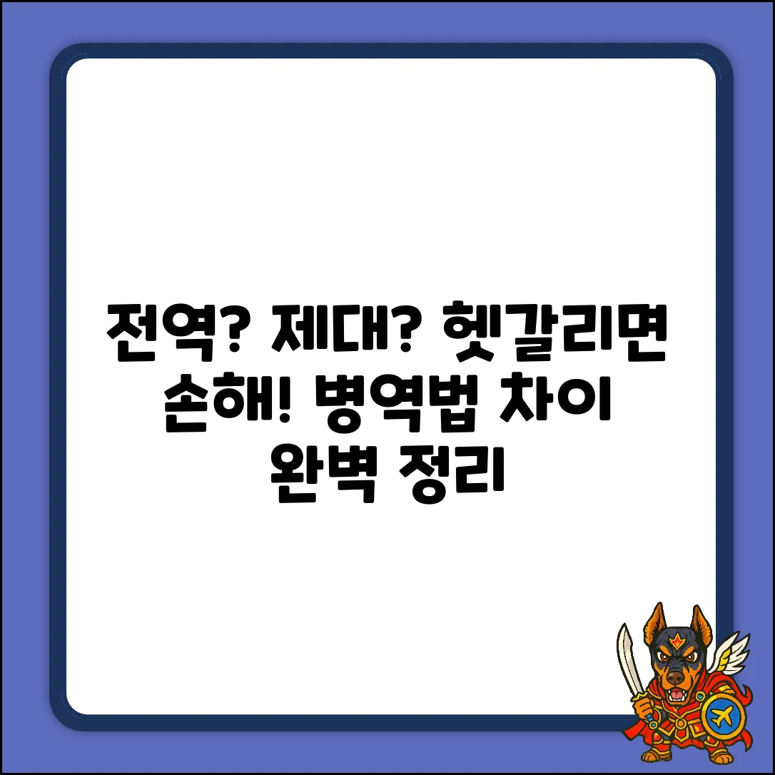 전역 vs 제대, 병역법상 차이가 뭘까?