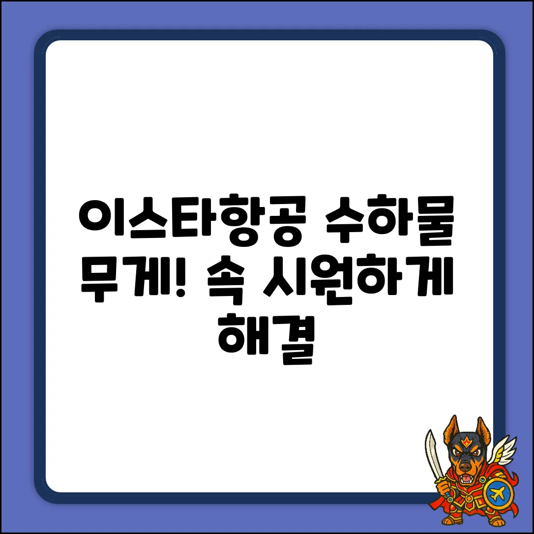 이스타항공 수하물, 1인당 몇 kg? 속 시원한 규정!