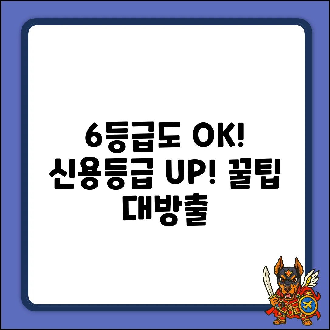 6등급도 희망! 신용등급 올리는 놀라운 팁